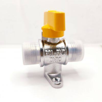 Double outer thread base ball valve All copper Gas professional valve Water heater switch