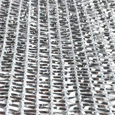 Silver Color Light Diffusing Aluminum Net Shade Cloth Sun Shade Netting Shade Mesh for Summer Outdoor Use photo-3