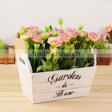 zakka wooden planter box flower wood pots