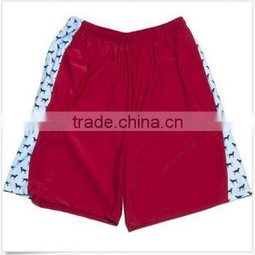 Wholesale 100%polyester sports clothing custom made lacrosse shorts