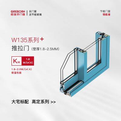 Серия Greborn W135 - подъемно-раздвижные двери