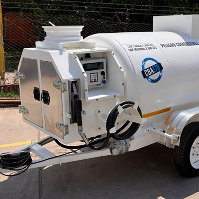 Unidade de Produção de Biodiesel Móvel CBA E70 | Refinaria de Biocombustível Portátil em Reboque para Uso Agrícola e Industrial