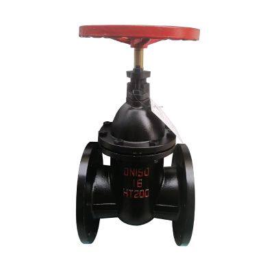 Прямая продажа производителем чугунного фланцевого затворного клапана, ручной клиновой клапан