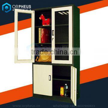 Power Coat Outdoor Patio Furniture Cover Glass Steel Combination Swing Door Stainless Metal Filing Cabinet