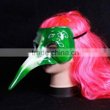 Painted Venetian Masquerade Mask, Halloween Long Nose Mask photo-2