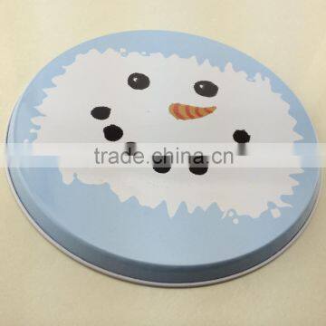 Chinese Factory Directly Round Tin Tray/metal Tin Tray for Serving/metal Tray photo-2