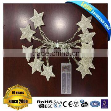 Star Shaped Battery Powered String Light for Home Decoration