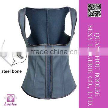 Latest design hot fashion Women's Latex Classic Waist Cincher Semi Vest