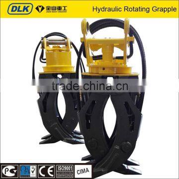 hydraulic grapple for woods, rotating grapple,excavator attachment grapple