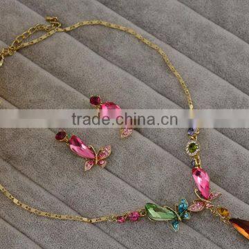 Classic Wholesale Fashion Jewelry Handmade Mix Color Crystal Jewelry Set photo-4