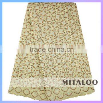 Mitaloo Competitive Price Customized Factory Sale Big Heavy Lace Swiss Voile Lace MSL0336