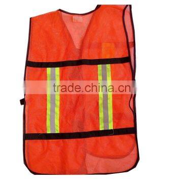 haojue red high visibility reflective mesh fabric vest