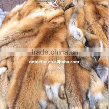 Natural Color Whole Skin Real Red Fox Fur Skin For Coat