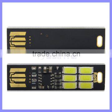 USB Sticker Pocket Card Touch 6 LED Light