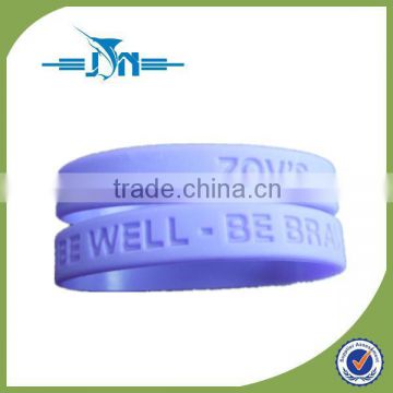 custom debossed or embossed silicone wristbands