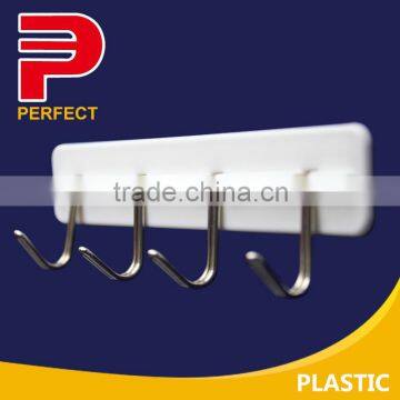 self ahesive plastic hook rack