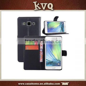 Black Smart PU Leather Case for Samsung Galaxy A5 with Card holders