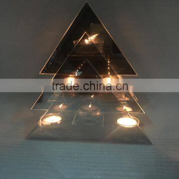 Christmas Tree Style Tea-light Glass Candle Holder
