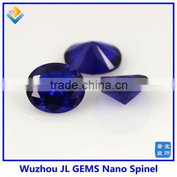 wholesale 10x12 mm oval cut blue Sapphire 124 # Nano Spinel