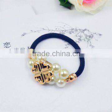 Elegant Women Hair Accessories Charm Pearl Rubber Bands Headwear Girls Elastic Hair Bands photo-6