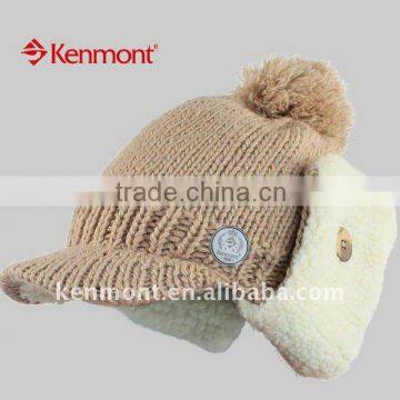 beanie hats with top ball,,Russian beanie hat,beanie hat with ear muff