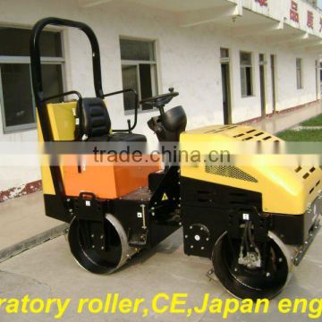 hydraulic vibratory mini compactor,ride-on double drum road roller,Japan engine and bearing 20HP,NSK bearing