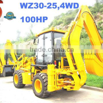 WZ30-25 Backhoe loader 7600KGS with cummins engine,4WD,CE paper