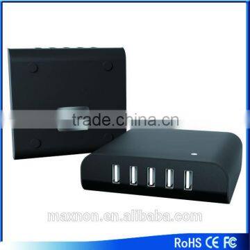 Maxnon 5 Port USB Charger,40W USB Wall Charger 5-Port USB Travel Wall Charger for IPad