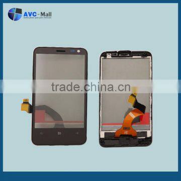 repair touch screen with frame for Nokia Lumia 620 black