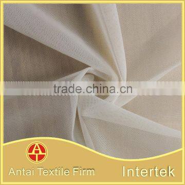 Antai Textile 88 nylon 12 spandex mesh fabric / soft touch women underwear mesh net fabric