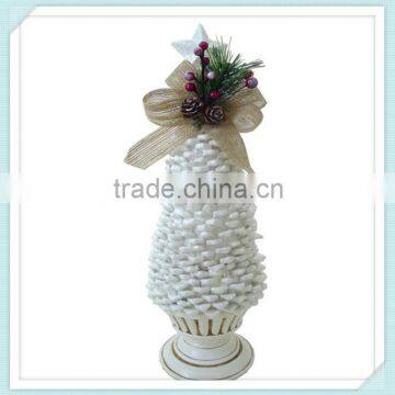 white decorative polyresin christmas tree