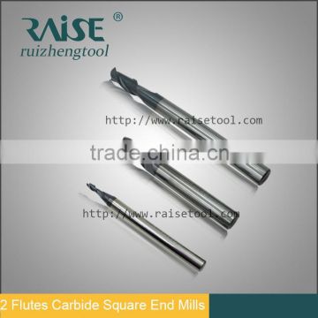 2/4 Flutes tungsten carbide plain End Mills / Milling Cutters