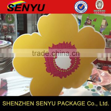 Custom Design Flower Paper Cards for Christmas Decoration