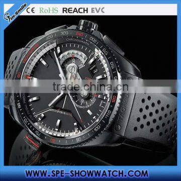 mens silicone band bigface mens sports watch