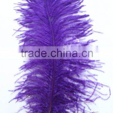 26"-28" Purple Ostrich Feather Plumes For Halloween Headdress Decoration