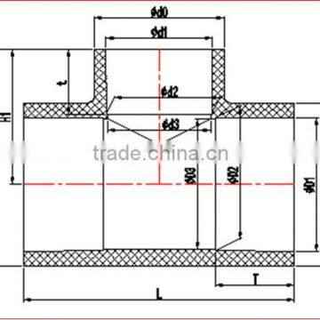 High Quanlity Economic Suppliers Of Water Pipe Reducing Tee photo-2