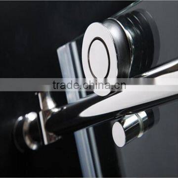 Twin roller barn door style sliding shower door & shower door hardware