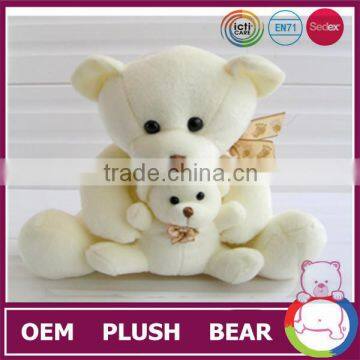 Top quality OEM white Lovely wholesale plush teddy bear