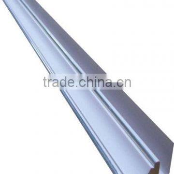 PVC top corner with white color & two silver line