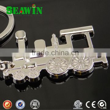 New Design 3D alloy OEM mini train engine keychain