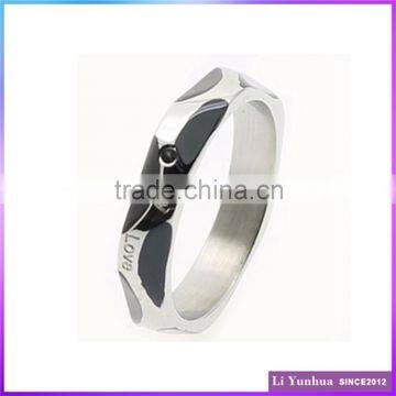 New model wedding ring engagement ring Stainless Steel Etching Engraved Rings