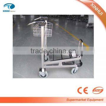 Aluminum material airport luggage trolley & baggage car