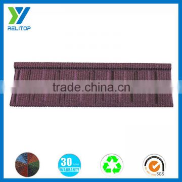 Good selling stone shingle colored coated metal roof tile