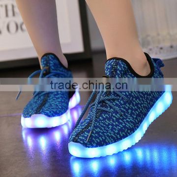 Children Kids Boys Girls USB Luminous Sneakers Casual Sport Led Light Up Shoes