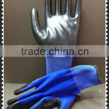 13G Nitrile Coated Nylon Working Glove nylon glove winter work gloves