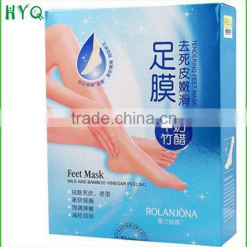 Rolanjona Milk and Bamboo vinegar Peeling tendering feet mask exfoliating foot mask