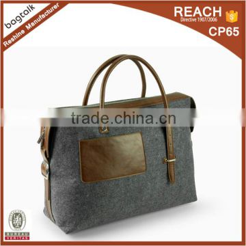 BF002MX Wholesale Classical High Quality Men Laptop Bag Felt PU Briefcase