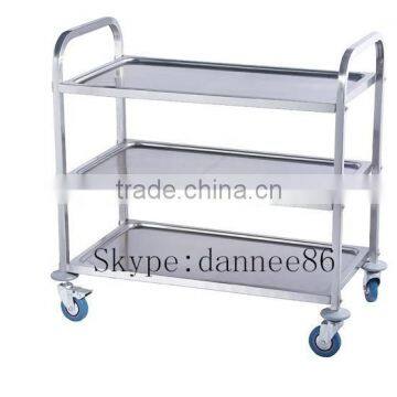 Brand New Utility Trolley 3 Shelf Stainless Steel Kitchen Restaurant Dining Cart