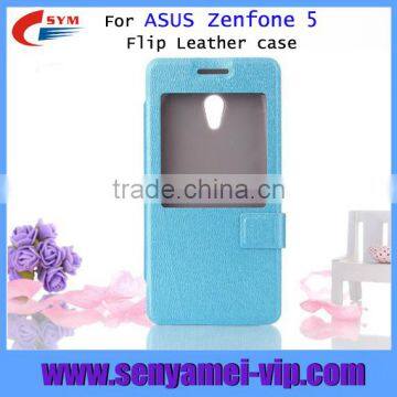 flip case cover for ASUS Zenfone 5 with front cover, front cover case for ASUS Zenfone 5