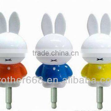 rabbit dustproof plug for phones 2013 best promotional gifts